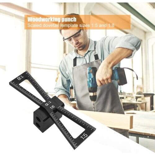 Portable Marking Gauge Woodworking Dovetail Excellent Durable Aluminium Alloy Process Marker for Hardwood Measuring Tools