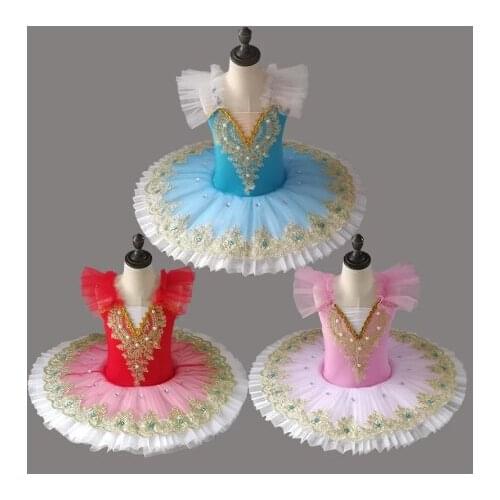 Professional Ballerina Ballet Tutu for Child Children Kids Girls Adults Pancake Tutu Dance Costumes Ballet Dress Girls