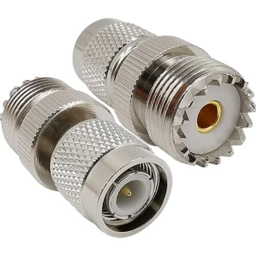 1Piece RF Adapter TNC Male Plug to UHF SO239 SO-239 Female Jack Straight Coaxial Connector Converter