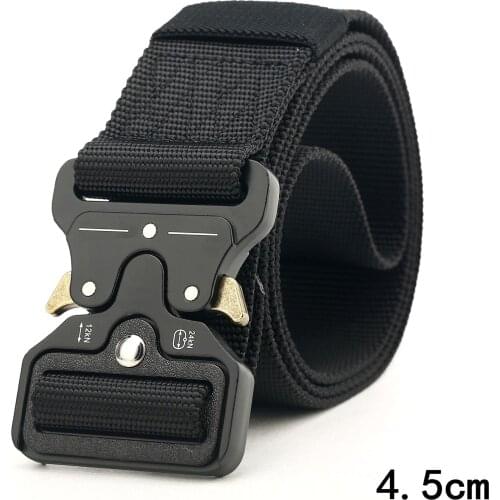 DHL 50Pcs Tactical Nylon Belt Deduction Outside Belt Length 125cm Width 4.5cm For Outdoor Hunting Training Sport