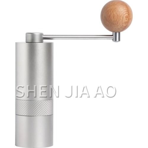 Hand-cranked coffee bean machine Mini portable coffee grinder Manual coffee bean processing grinding machine Stainless steel 1PC