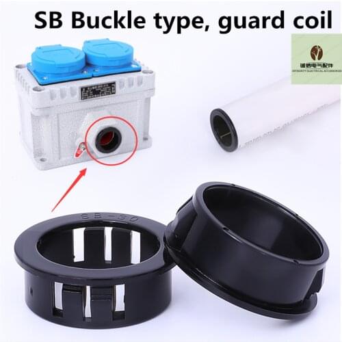 SB plastic nylon clasp type protection coil through coil open hole wire protection wire sleeve wire protection sleeve coil black