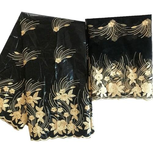 Tissu Perlage Broderie Brocade Jacquard Fabric 2020 Bazin Riche Materials High Quality African Fabrics For Sewing 5+2 yards/lot