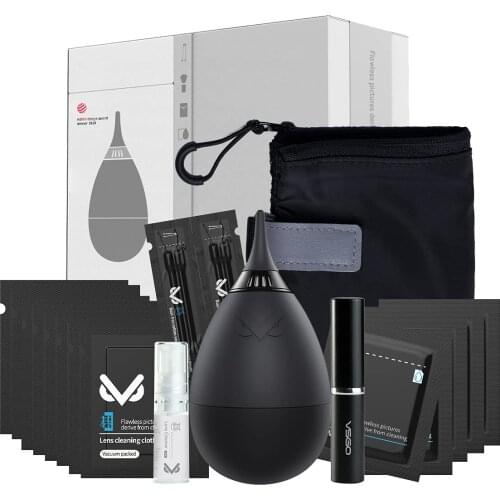 VSGO New Camera Cleaning Kit VS-A2E 25 in 1 Clean Travel Pack Lens Brush Dust Blower for DSLR Lens Cleaning