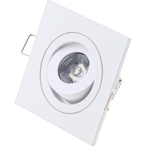 10pcs High power led 1W 3W recessed ceiling White square Mini led downlight