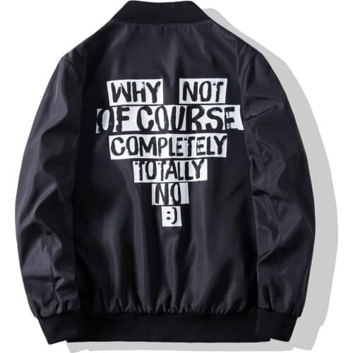 YJ711 New Autumn Clothing Mens Coat Simple and Loving Style Letter Printed Jacket