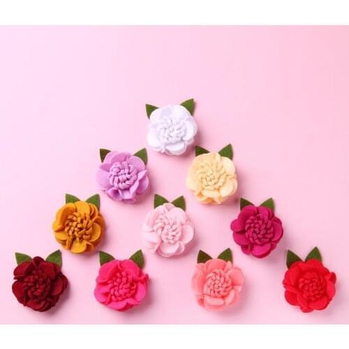5pcs/lot Baby Girl Rose Flower Hairpins without Clip Infant Hair Accessories Clothes Hairpins Newborn Headwear Tiara Headwrap