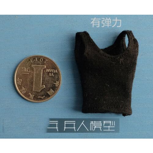 1/12th Black Vest Model For 6" Figure Doll