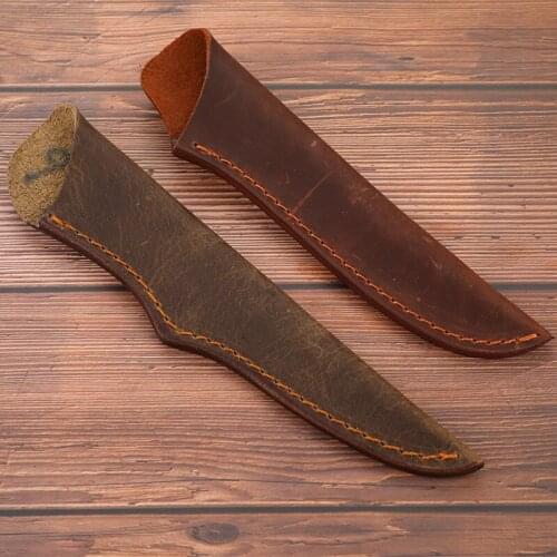 1 Piece Cowhide Leather Sheath For DIY Straight knife,Cowhide Leather Case For Fruit Knife, Kitchen Knife