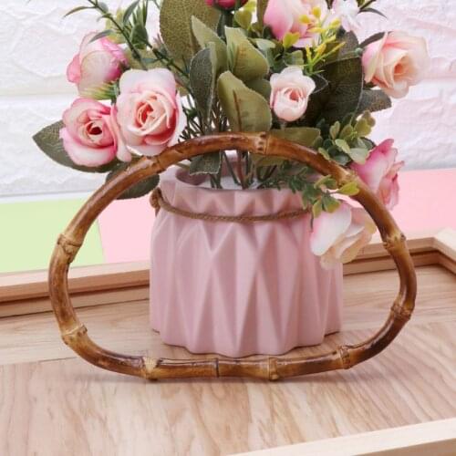 1 x D Shape 15cm Bamboo Purse Frame Bag Hanger Handcrafted Handbag DIY Bags Accessories