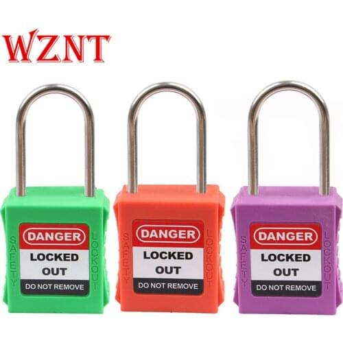 2pcs free shipping 4mm Shackle 44mm Length Safety Lockout Padlock