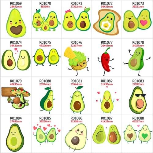 30pcs/lot Cartoon fruit summer theme Resin Flat Back for Hair Bows Planar Crafts for DIY Decoration