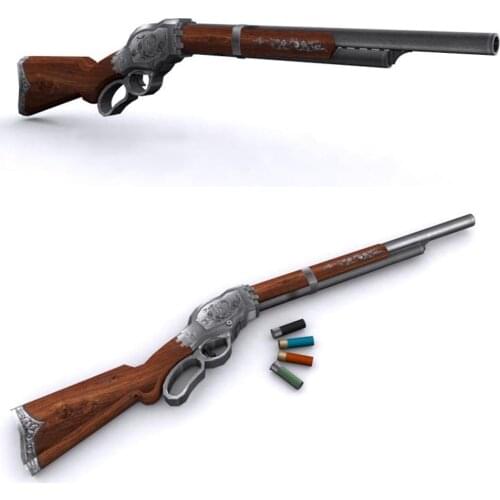 3D Paper Model Gun Shotgun M1887 Handmade DIY Weapon Toy For Cosplay