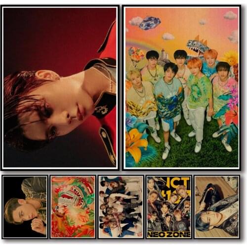 50 Designs N CT Kraftpaper Poster DREAM Artwork WayV Fancy Wall Sticker for Coffee House Bar