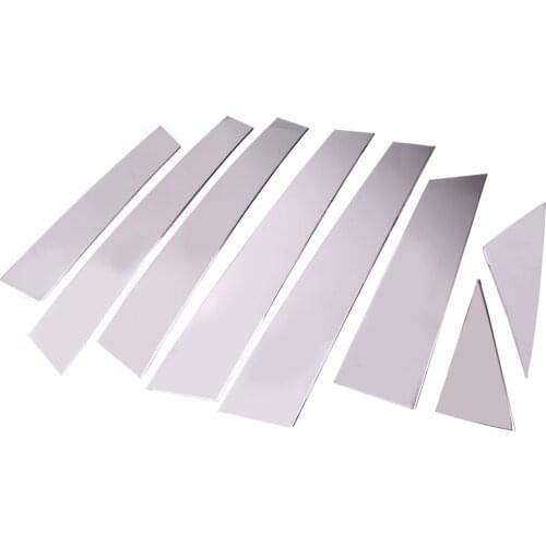 8pcs Car Door Pillar Post Trim Moulding Stainless Steel Chrome fit for Nissan Murano SUV 2015 2016 2017 2018 2019 2020