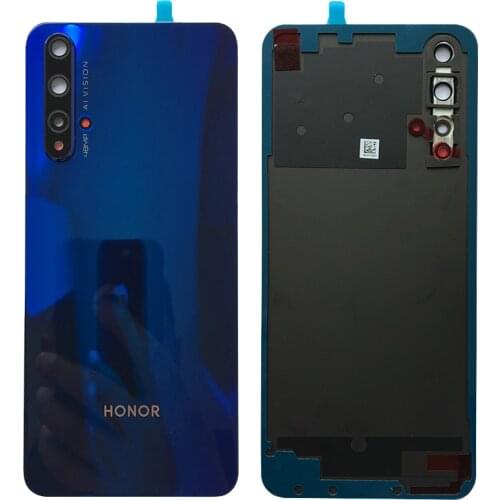 BINYEAE New Original Glass Battery Cover For Huawei Honor 20 Rear Housing Back Case With Camera Lens