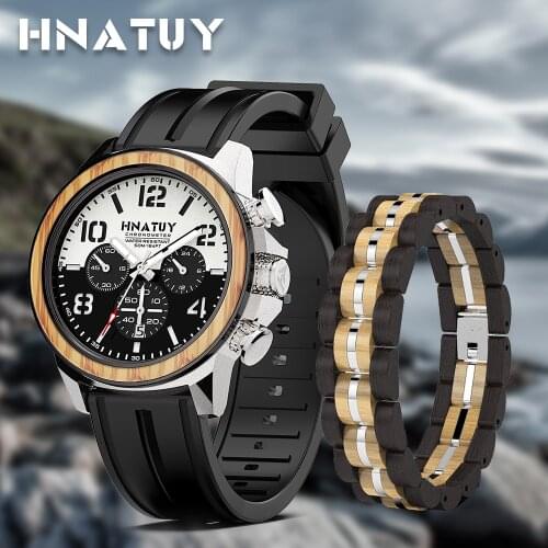 Hnatuy Stainless Steel Man Watch 50M Water Resistant Antimagnetic Quartz Watches Men Luxury Sport Watches Mens Relogio Masculino