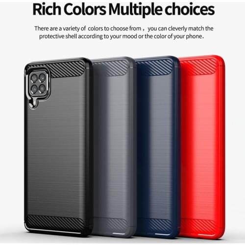 For Samsung Galaxy M62 Case Carbon Fiber Shockproof Silicone Cover For Samsung Galaxy F62 Case for Samsung Galaxy M62 F62