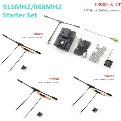 ExpressLRS 915Mhz 868MHz Starter Set ES900TX Long Range Module with 3PCS ES900RX Receivers for FPV Micro Mini Long Range Drones