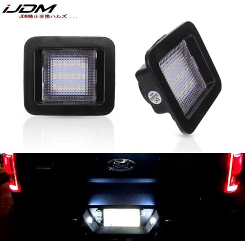 IJDM CAN-bus error free 6000K xenon white Full 3W LED For 2015-up Ford F150 & Ford 2017-up Raptor License Plate Lamps 12V