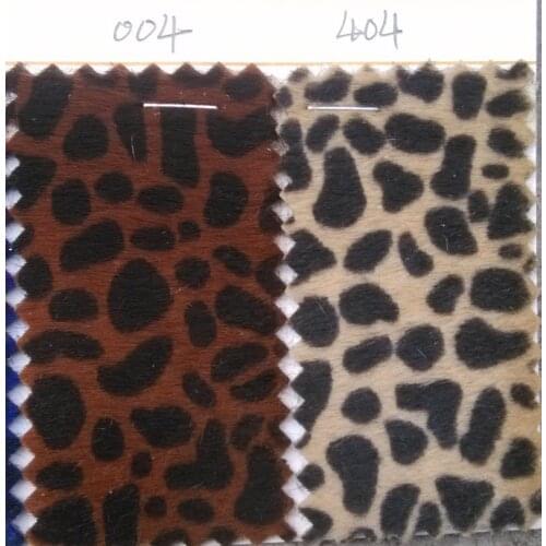 Microfiber Imitation Leopard fur leather material Comparable Really horsehair 91CM*137CM per yard