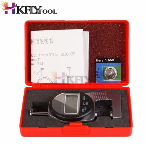 New Digital 0-12.7mm Electronic Thickness Gauge Depth Measurement Thickness Gauge Meter Paper / Leather / Fabric Thickness Teste