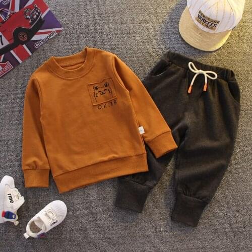 Children Clothing Set 2021 Spring Autumn Baby Boys Girls Clothes 2 Pcs Cotton Pullover Sweater+Pant Costume Girls Kids Clothes