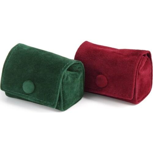 New mini ring bag, high-end retro ring earring box, jewelry storage box, travel portable ring box