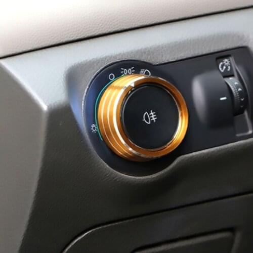 Stainless Steel Headlight Switch Knob Trim Fog Lamp Sticker for Chevrolet Malibu Cruze Trax for Opel Mokka ASTRA J