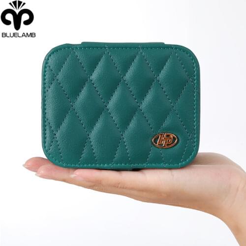 New Trendy Portable Jewelry Organizer Storage Box for Women Ring Earrings Necklace Multi-functional High-capacity Travel Case