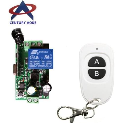 AC85v 110v 120v 220v 240v 1 ch RF wireless remote control switch 1* receiver+1* transmitter POWER ON/OFF