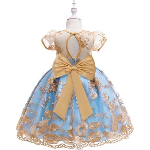 Retro Tutu Girls Princess Children Pageant Birthday Party Prom Wedding Bridesmaid Evening Infant Summer Dresses Kids Vestidos