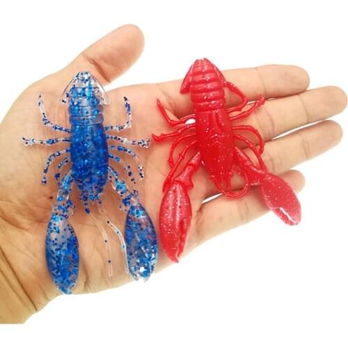 4Pcs Shrimp Scorpion Soft Lure Fishing 9.5cm/12.6g Artificial Bait Swivels Anzois Para Pesca Sabiki Rigs Fishing Lure