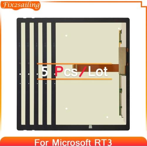 5Pcs LCD Replacement For Microsoft Surface 3 RT3 RT 1645 10.8" LCD Display Touch Screen Assembly Surface RT3 1657 LCD100% Tested