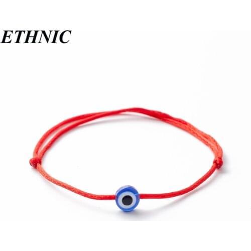 Turkish Eye Blue Evil Eye Charms Bracelet Red String Thread Rope Bracelet For Women Men Child red thread amulet jewelry