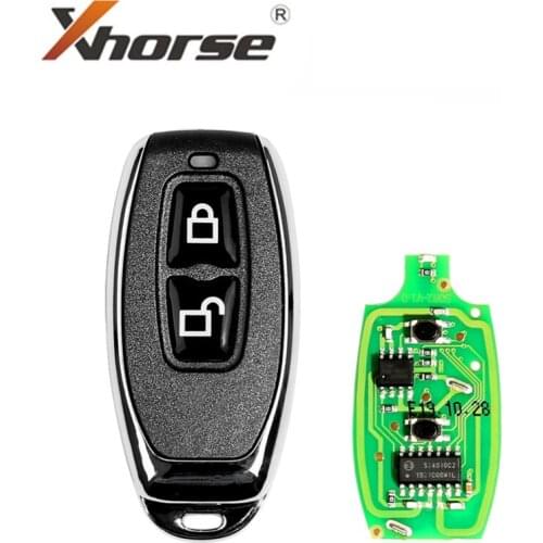 XHORSE XKGD12EN Wire Universal Remote Key Garage Door Key Fob 2 Button for VVDI Key Tool 1PCS