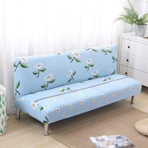 Vanilla Flower Sofa Cover Geometic Printing Spandex Stretch Slipcover Elastic All-inclusive Sectional Couch Case For Living Room