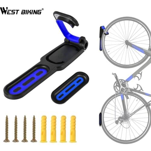WEST BIKING Bicycle Wall Stand Holder Mount Bicycle Mountain Bike Storage Wall Mounted Rack Stands Bicycle Wall Hanger Hook