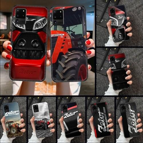 Zetors Tractor Phone case For Samsung Galaxy Note 4 8 9 10 20 S8 S9 S10 S10E S20 Plus UITRA Ultra black soft funda luxury bumper