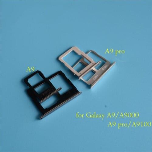 1set nano Sim Micro SIM Card SD TD card Reader Holder Sim Tray Adapter replacement for Samsung Galaxy A9 Pro 2015 2016