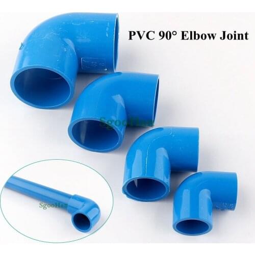 2~20PCS Inner Diameter 20~50mm PVC Pipe 90° Elbow Connector Plastic Water Supply Framework Joints Irrigation System Parts
