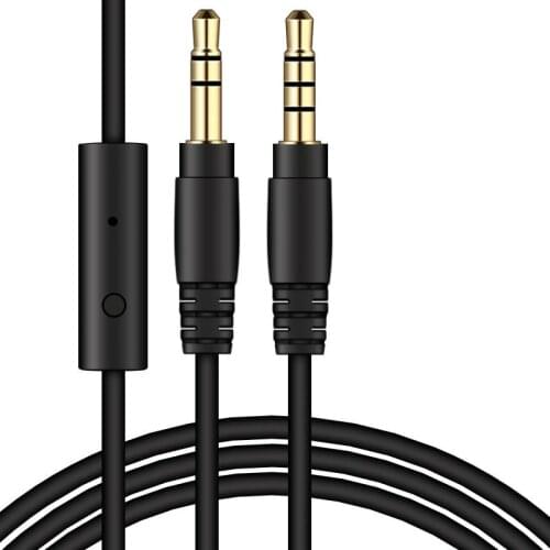 1.5m audio cable with microphone Jack Aux Cable 3.5mm To 3.5mm Audio Converter Adapter Cable Male to Male