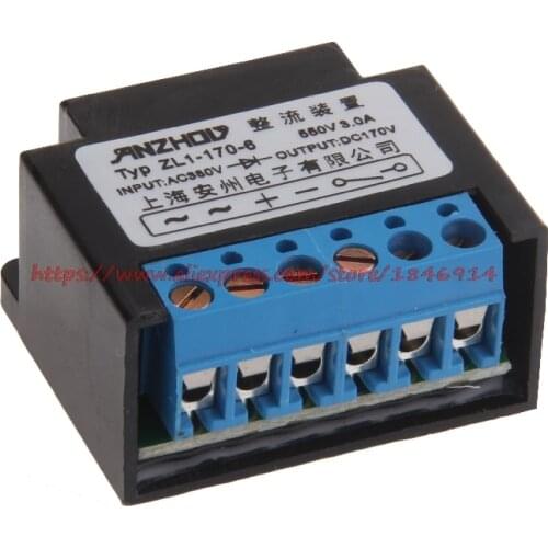 Free shipping Half wave rectifier ZL1-170-6 brake rectifier block