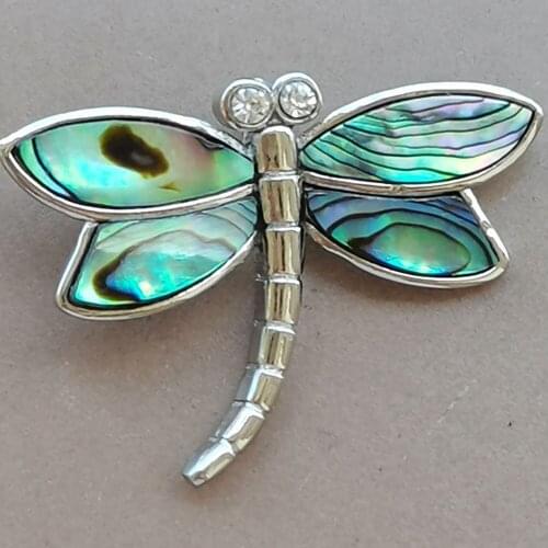 Free Shipping Women Fashion Jewelry New Zealand Abalone Shell Butterfly Pendant Bead D0268