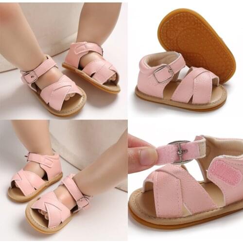 Breathable Summer Baby Kid Boy Girl Sandals Prewalker Newborn Leather Soft Sole Crib Shoes Cute Lovely Baby Shoes