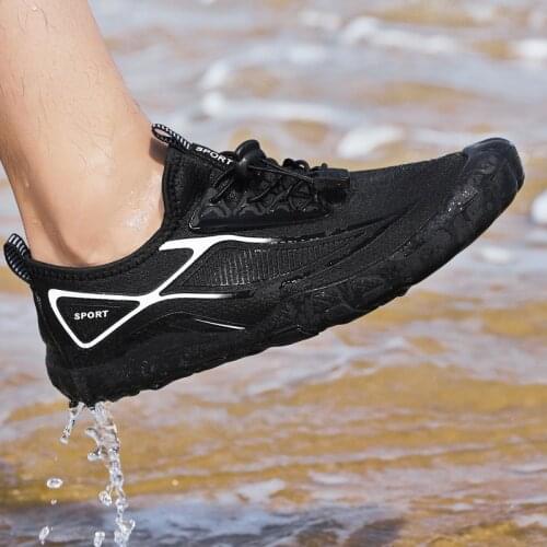 Breathable Mens Womens Seaside Wading Shoes Nonslip Upstream Aqua Shoes Quick Dry Beach Trekking Barefoot Water Sports Shoes