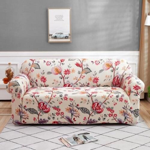 Elastic Sofa Covers for Living Room Stretch Couch Cover Floral Sectional Sofa Slipcover All-inclusive Non-slip Armchair Cover