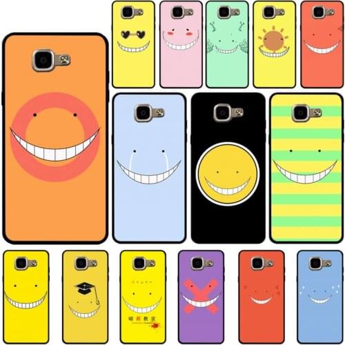 FHNBLJ assassination classroom koro sensei faces Phone Case for Samsung A6 A8 Plus A7 A9 A20 A20S A30 A30S A40 A50 A70