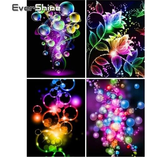 EverShine Full Drill Square Diamond Embroidery Landscape Diamond Painting Bubble Rhinestones MosaicPicture Handmade Gift