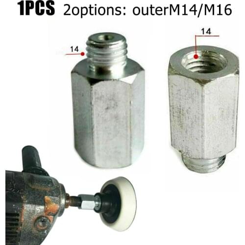 M14 /16 Grinder Polisher Interface Converter Drill Bit Screw Thread Adapter For Polishing Pads Drill Bits Cutting Disc Saw Blade
